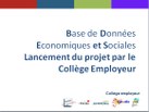 Base de données économiques et sociales: une nouvelle obligation en 2015 !